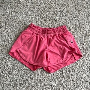Lululemon pink hotty hot shorts